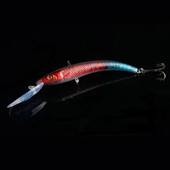 1X Platgalve Zvejas Vilinājums Mākslīgo Ēsmu 3D fish Eye (Zivs acs Viltus Ēsmu Augstas Imitācija Swimbait Crankbait 16.3 G 15,5 CM