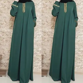 Musulmaņu Kleita Sievietēm Abayat Kaftan Lielās Šūpoles Drēbes Zaudēt Ramadāna Hijab Kleitas Drukāt Islāma Apģērba Caftan Marokens Abaya Kleitas